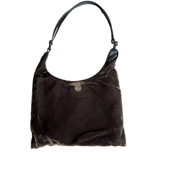 Prada Vintage Reversible Satin and Velvet Mini Shoulder Bag in Black - Picture 11 of 11